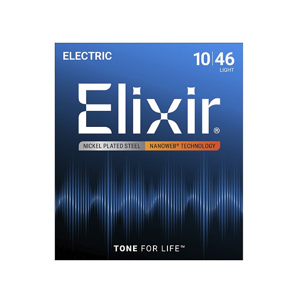 Encordoamento Guitarra Elixir 010 046 Nanoweb Light