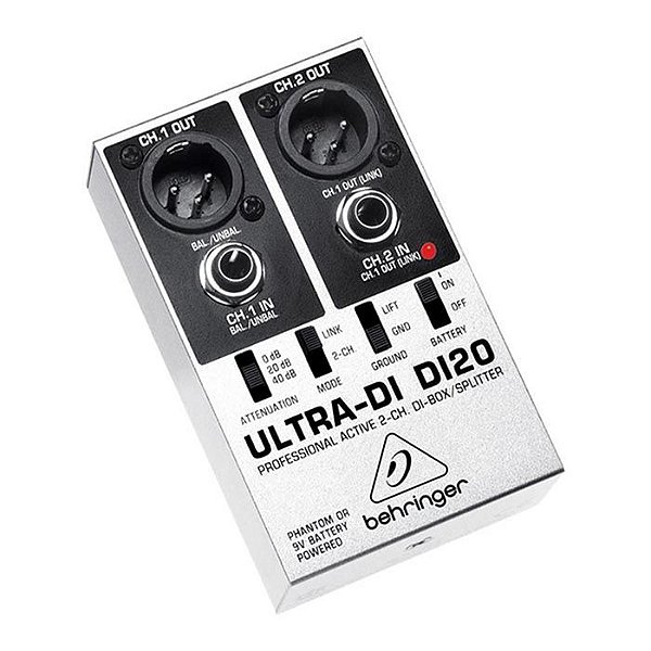 Direct Box Ativo Behringer Di20 2 Canais