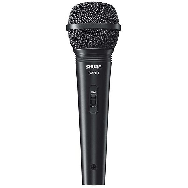 Microfone Shure Dinâmico Sv200 Com Cabo