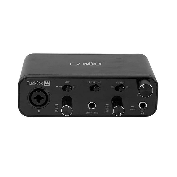 Interface de Audio Kolt TrackBox 22 Com 2 Entradas 2 Saídas