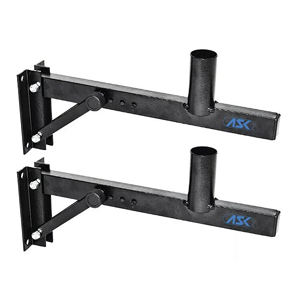 Kit 2 Suporte Ask Para Caixa De Som Ask Ch4 Fixo De Parede 4 Regulagem