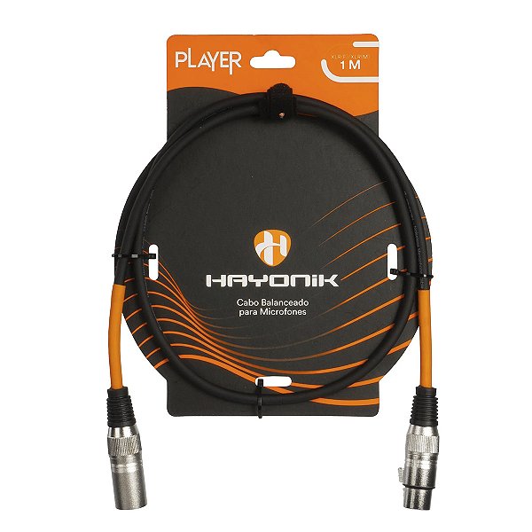Cabo Hayonik Para Microfone Player XLR(F) XLR(M) 1m