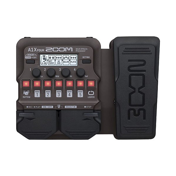 Pedaleira Zoom A1x Four Para Instrumentos Acústicos E Sopro