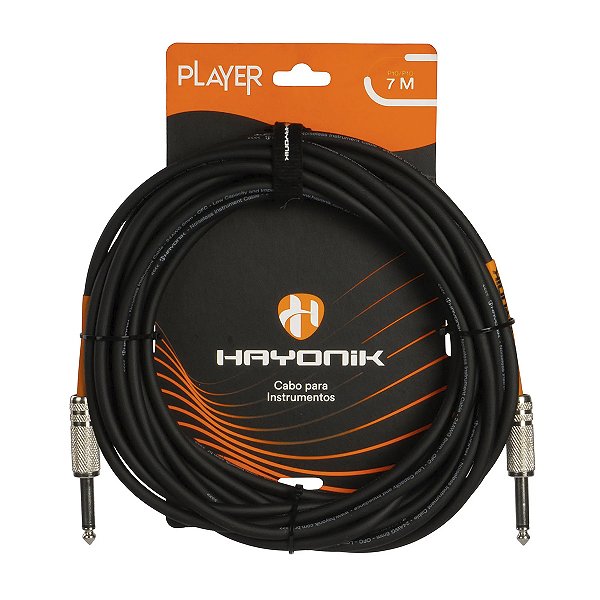 Cabo Hayonik Para Instrumentos Player P10 x P10 7m Preto
