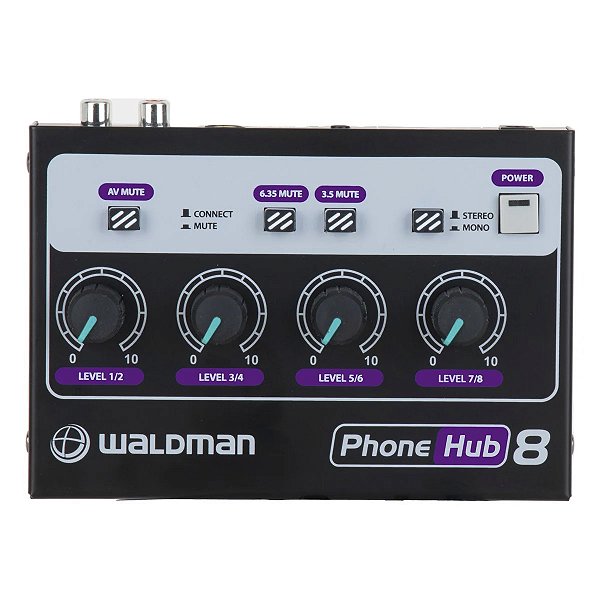 Amplificador Fone De Ouvido Waldman Ph-8 Phonehub 8 Saídas