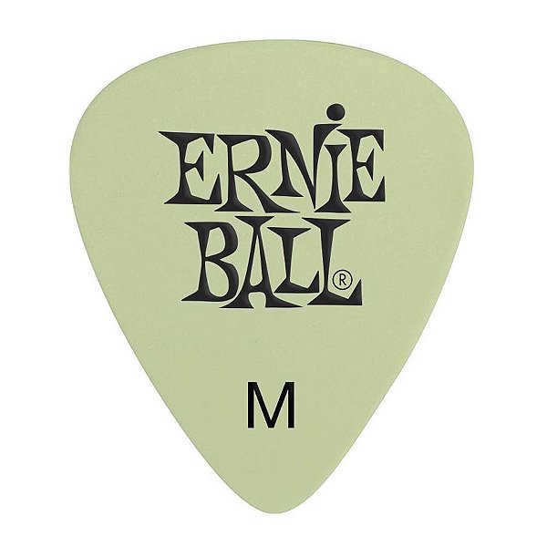 Palheta Ernie Ball Média Super Glow Brilha no Escuro Com 12 unidades