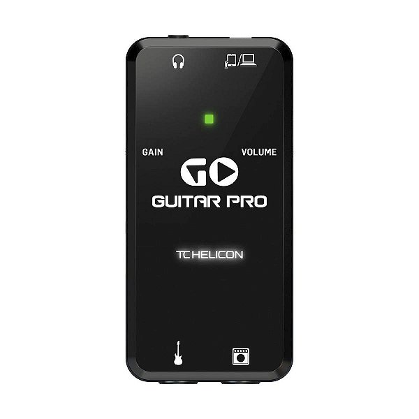 Interface De Áudio Tc Helicon Go Guitar Pro Para Guitarra