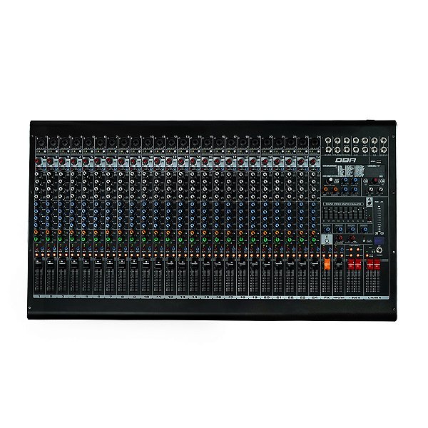 Mesa de Som DBR DM24 Usb Analógica Com 24 Canais E Interface