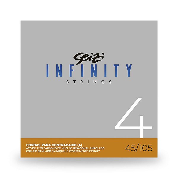 Encordoamento Seizi Para Baixo 4 Cordas Infinity Bass 4 045 105
