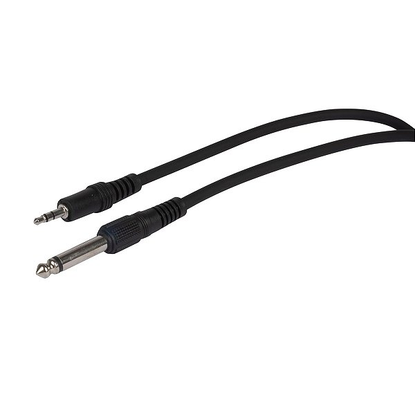 Cabo de Áudio Hayonik Player P2 x P10 3m Preto
