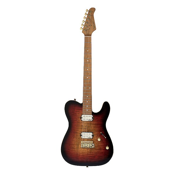 Guitarra Benson Telecaster Hardy Series Modern EMG Gold Sunburst Com Bag