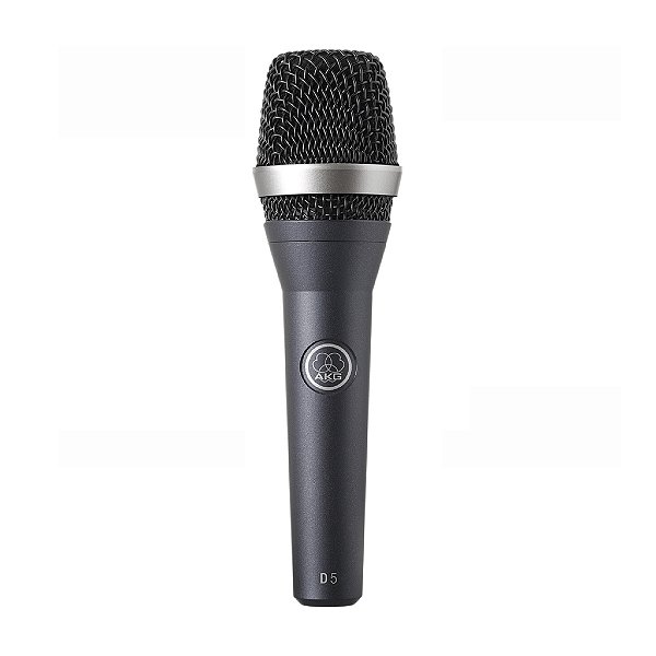 Microfone Akg Vocal D5 Dinâmico Supercardioide Com Cachimbo