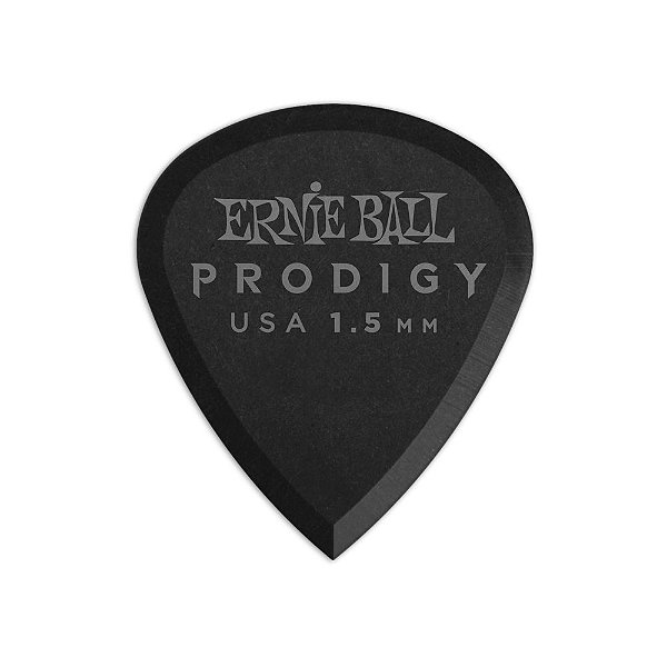 Palheta Ernie Ball Prodigy Mini 1.5mm 6 unidades Preta