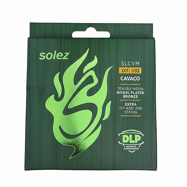 Encordoamento Solez Para Cavaco Cavaquinho Tensão Média 011 032 Slcv M