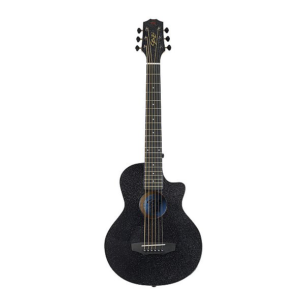 Violão Seizi Fun Panda Aço Acústico Midnight Black Sparkle