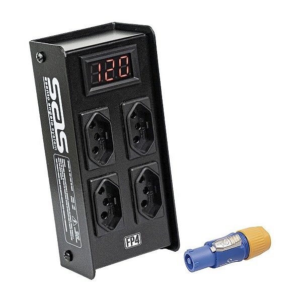 Régua Energia Santo Ângelo Com Filtro de Proteção DPS FP4 4 Tomadas