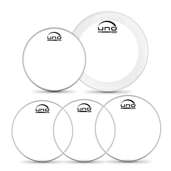 Kit De Peles Uno By Evans Standard G2 Transparente UPG2CLS22