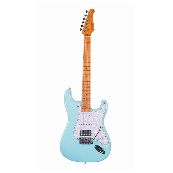 Guitarra Seizi Fun Vintage Budokan Hss Daphne Blue