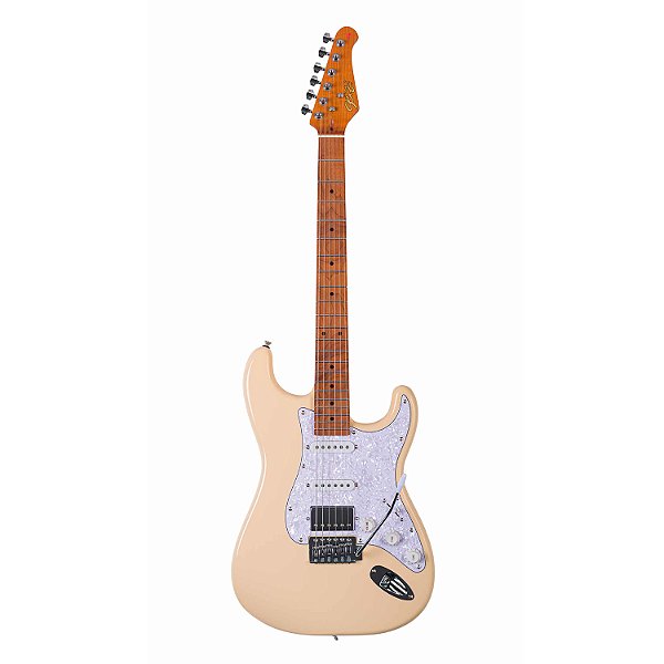 Guitarra Seizi Fun Vintage Budokan Hss Light Cream