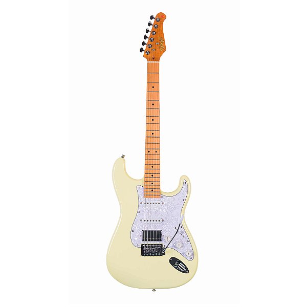 Guitarra Seizi Fun Vintage Budokan Hss Olympic White