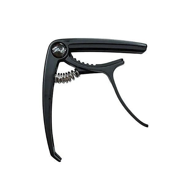 Capotraste Seizi Capo Para Violão e Guitarra de Metal Preto