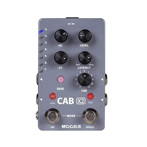 Pedal Mooer Cab X2 Simulador de Gabinete e IR Loader