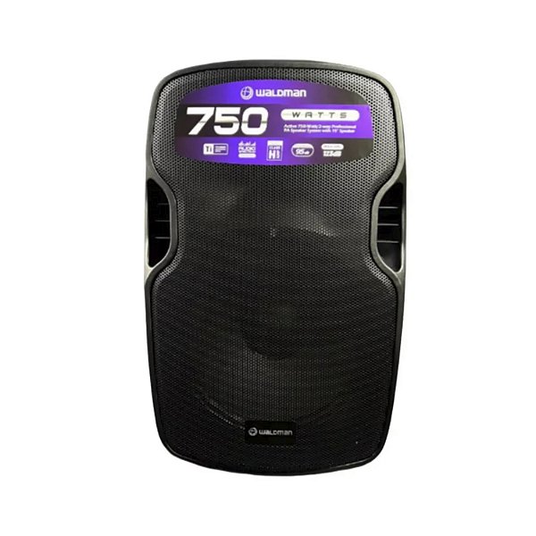 Caixa de Som Waldman Ativa 15" 750W RC-750X Bluetooth USB