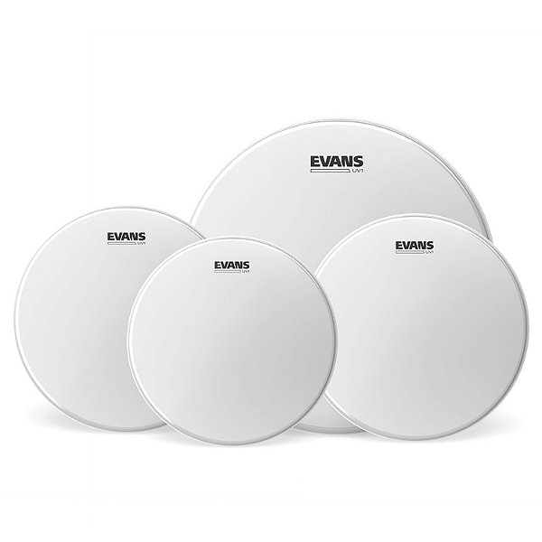Kit De Peles Evans Fusion EPP-UV1-F  4 Peles de 10” 12” 14”