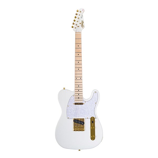Guitarra Seizi Vintage Saitama TL Reinaldo Meirelles White Gold