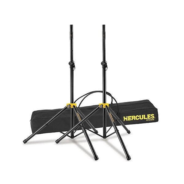 Kit 2 Pedestais Hercules Para Caixas Stage Series SS200BB Adaptador 35/38 mm Com Bag
