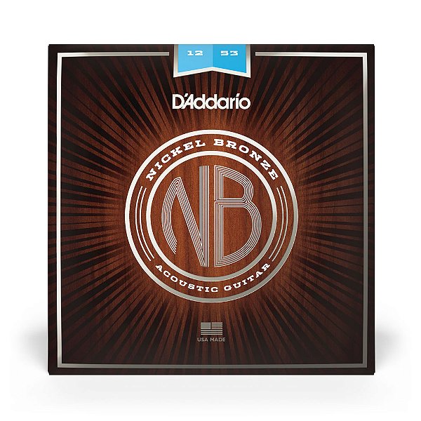 Encordoamento Daddario Para Violão Aço 12-53 Nickel Bronze NB1253
