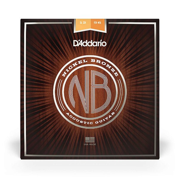 Encordoamento Daddario Para Violão Aço 12-56 Nickel Bronze NB1256