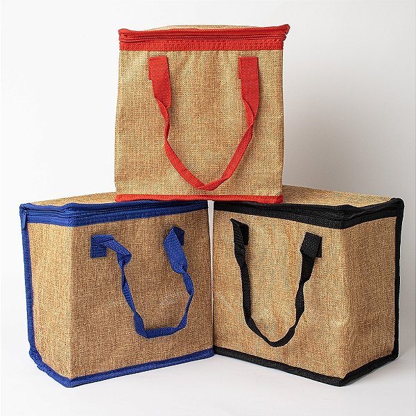 Bolsa Térmica 17 litros em Linho Textura Fresca e Natural Durabilidade Sustentabilidade