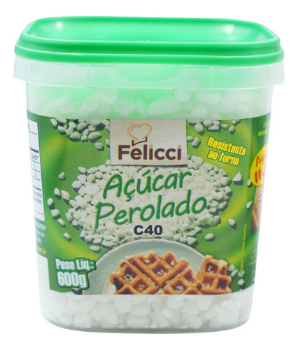 Açúcar Perolado C40 600g Felicci