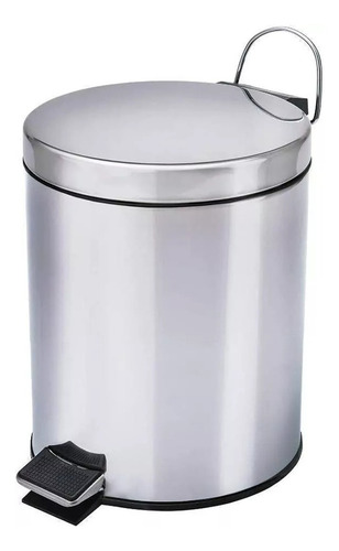 Cesto De Lixo 3l Inox C/ Pedal Abre Tampa Banheiro E Cozinha