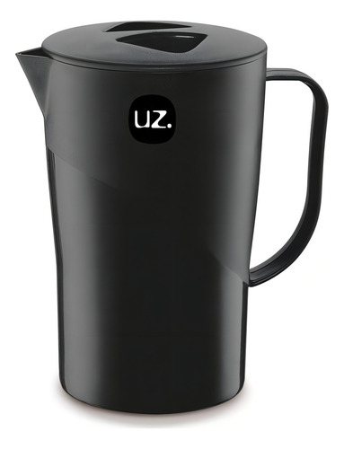 Jarra 2 Litros Plástica Para Água Suco Bpa Free Uz Preta