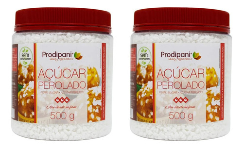 Kit 2 Açúcar Perolado - P4 500g Prodipani