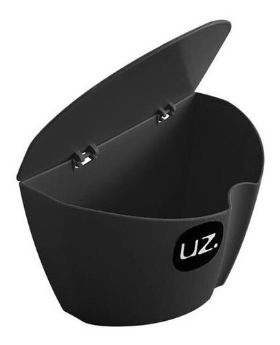 Saleiro De Cozinha Com Tampa 500ml Bancada Preto