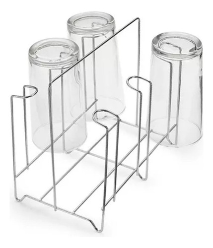 Porta Copos Escorredor Suporte P/ 6 Copos Cozinha Arthi