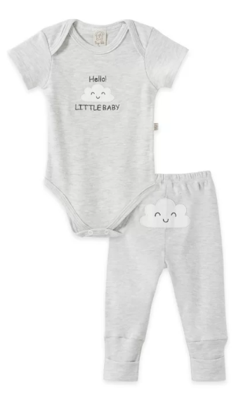 Conjunto Bebê Unissex Manga curta Little Baby