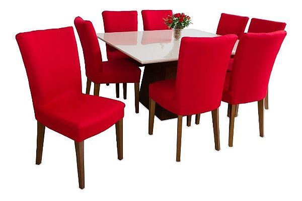 Capa De Cadeira Malha Gel Para Mesa De Jantar Varias Cores