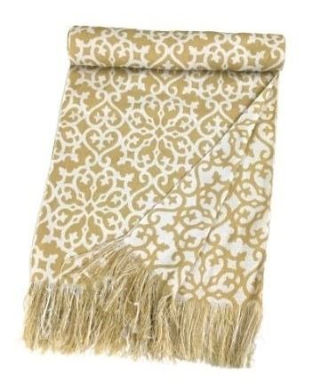 Peseira Manta Xale Decorativa Para Cama 2,10m x 45cm
