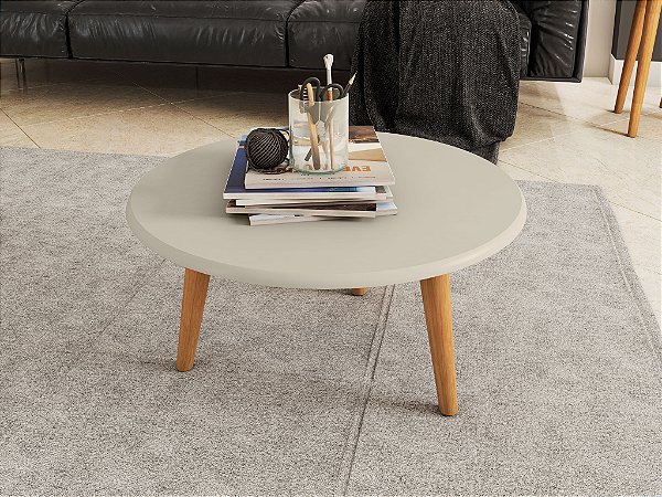 Mesa de Centro Brilhante - OFF- WHITE