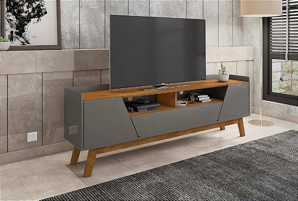 Rack Florença - TITANIUM/NATURALLE