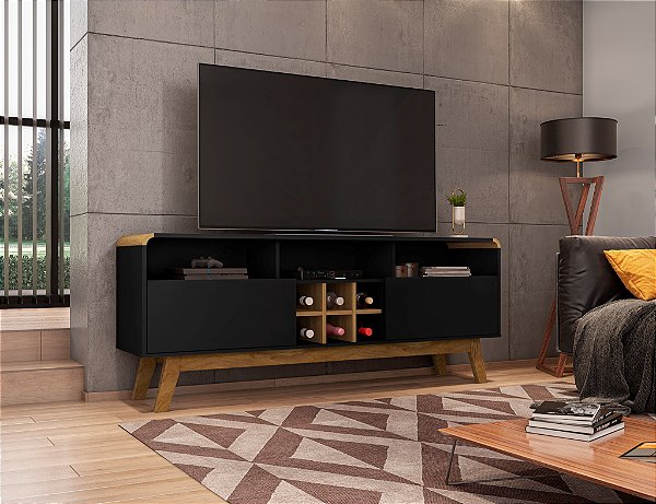 Rack Larimar Preto/Cinamomo