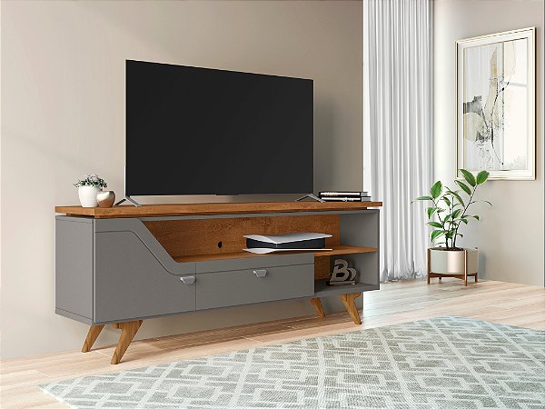 Rack Sevilha - TITANIUM/NATURALLE