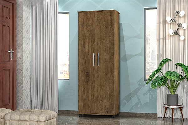 Multiuso Armário Arezzo Organizador 4 Prateleiras com Rodas  -Jequitibá