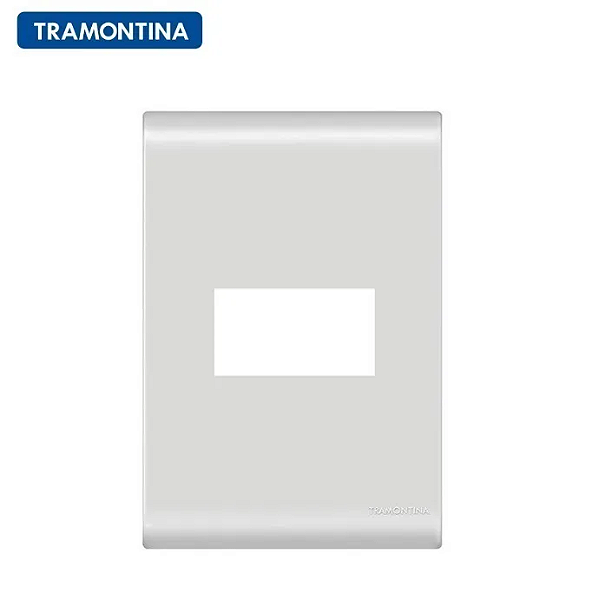 Placa 4x2 p/ 1Int Horiz Liz Branco 57106/004 ou 204 TRAMONTINA