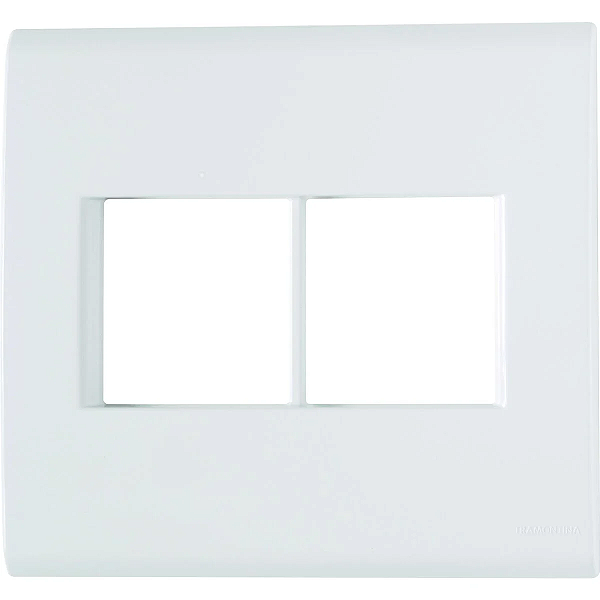 Placa 4x4 p/ 4Int Liz Branco 57106/026 TRAMONTINA