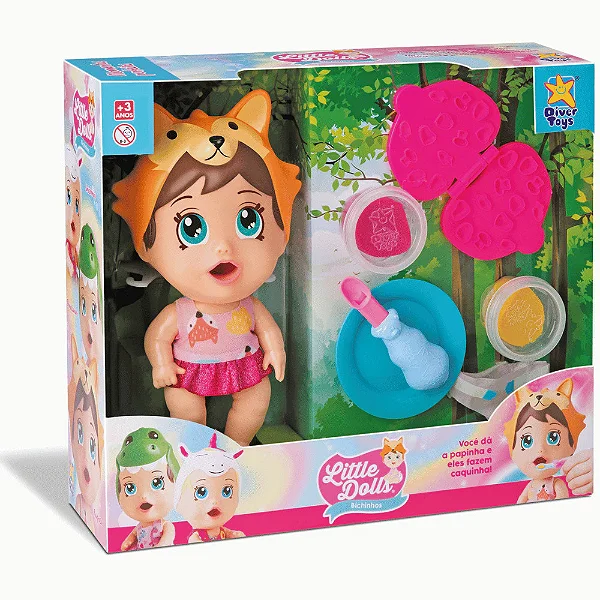 Boneca Litte Dolls Bichinhos - Come e Faz Caquinha
